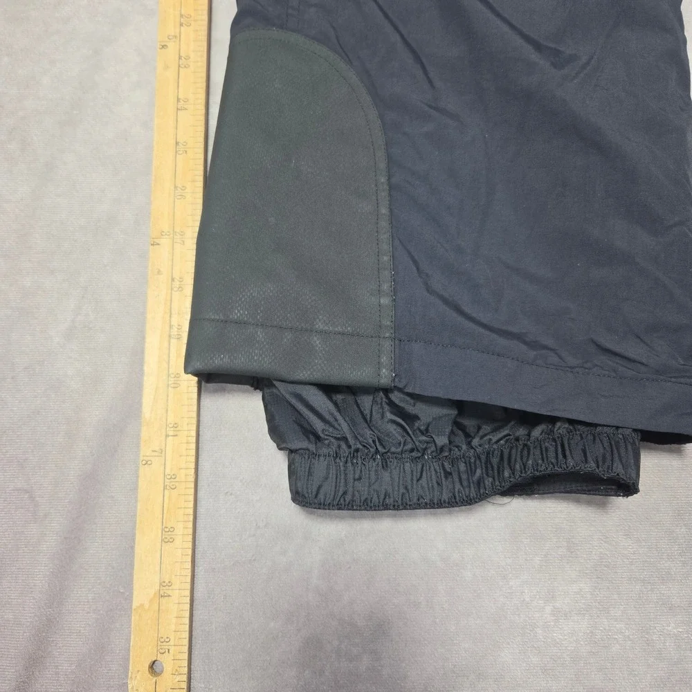 The North Face HyVent Black Ski Pants Mens Large Full Side Zip Snow Snowboard